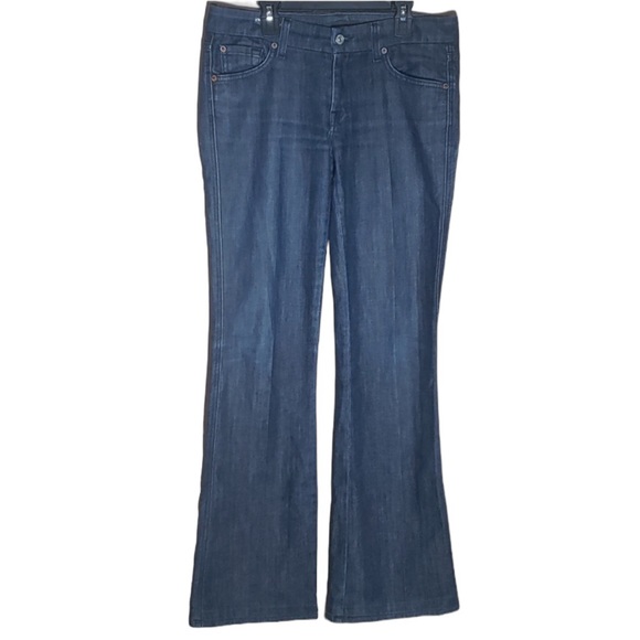 Maurice A Pocket Flare Jeans Size 28 - Picture 4 of 8